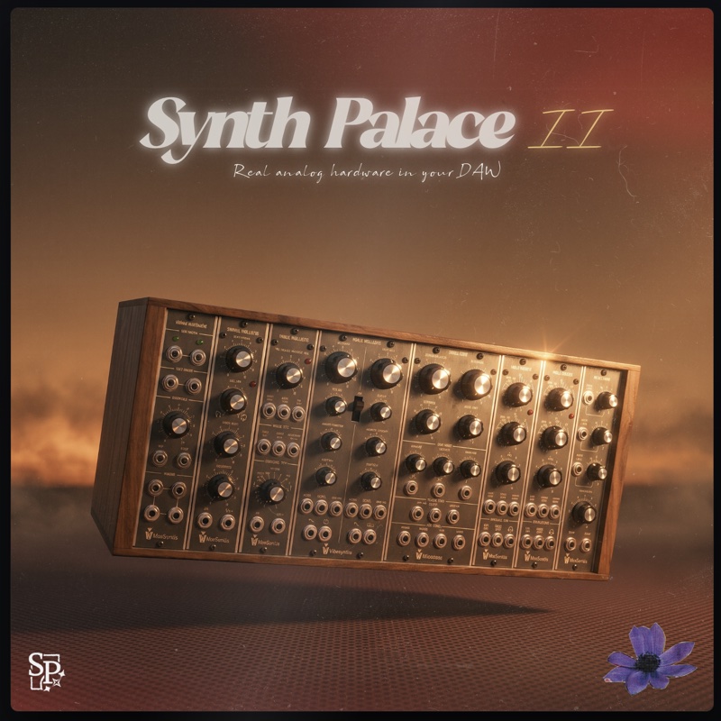 Synth Palace II cover art, built with Sound Shipper